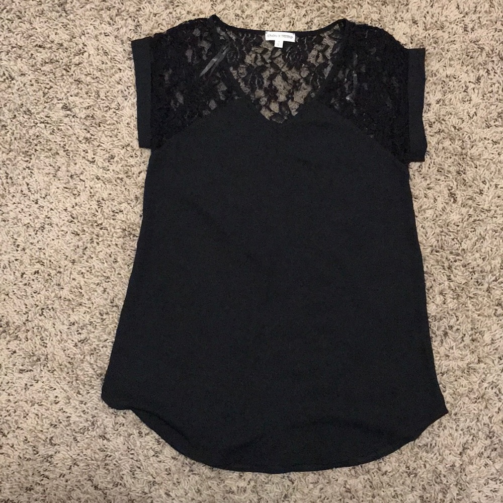 Black lace top